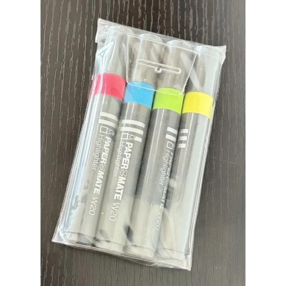 Vintage Sealed Papermate Highlighters Markers Chisel Point Double Heart 1990s